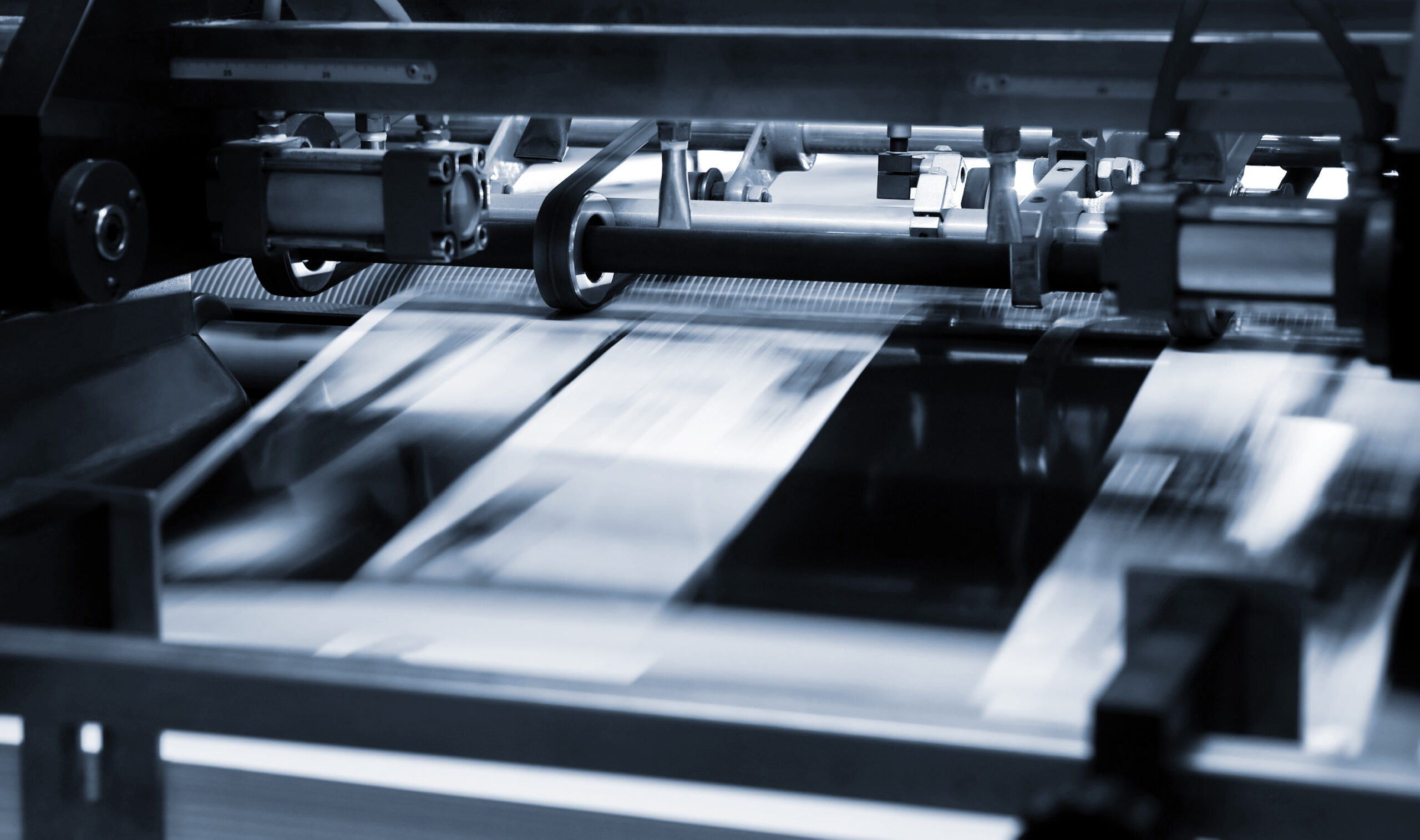 Polygraphic process in a modern printing house